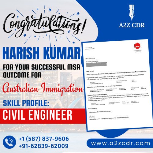 Congratulation Harish Kumar